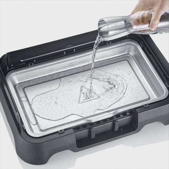 Severin - Barbecue Electrique - Grillade électrique de table - SEVERIN - PG8593 - 2000 W - Surface de cuisson 38 x 22 cm - Grille Inox - Thermostat réglable - - Image 5