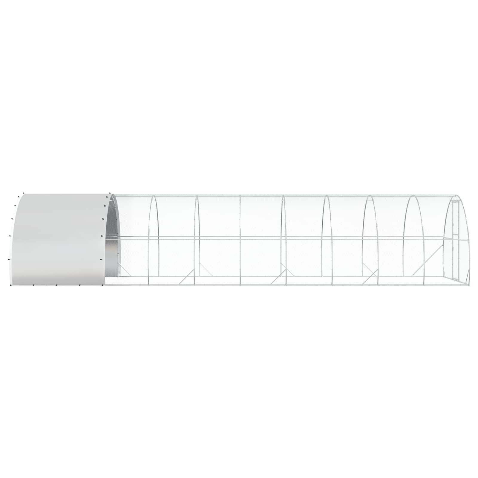 Vidaxl - Poulailler Argenté 1000 x 300 x 200 cm Acier galvanisé vidaXL 3434699 - Image 6