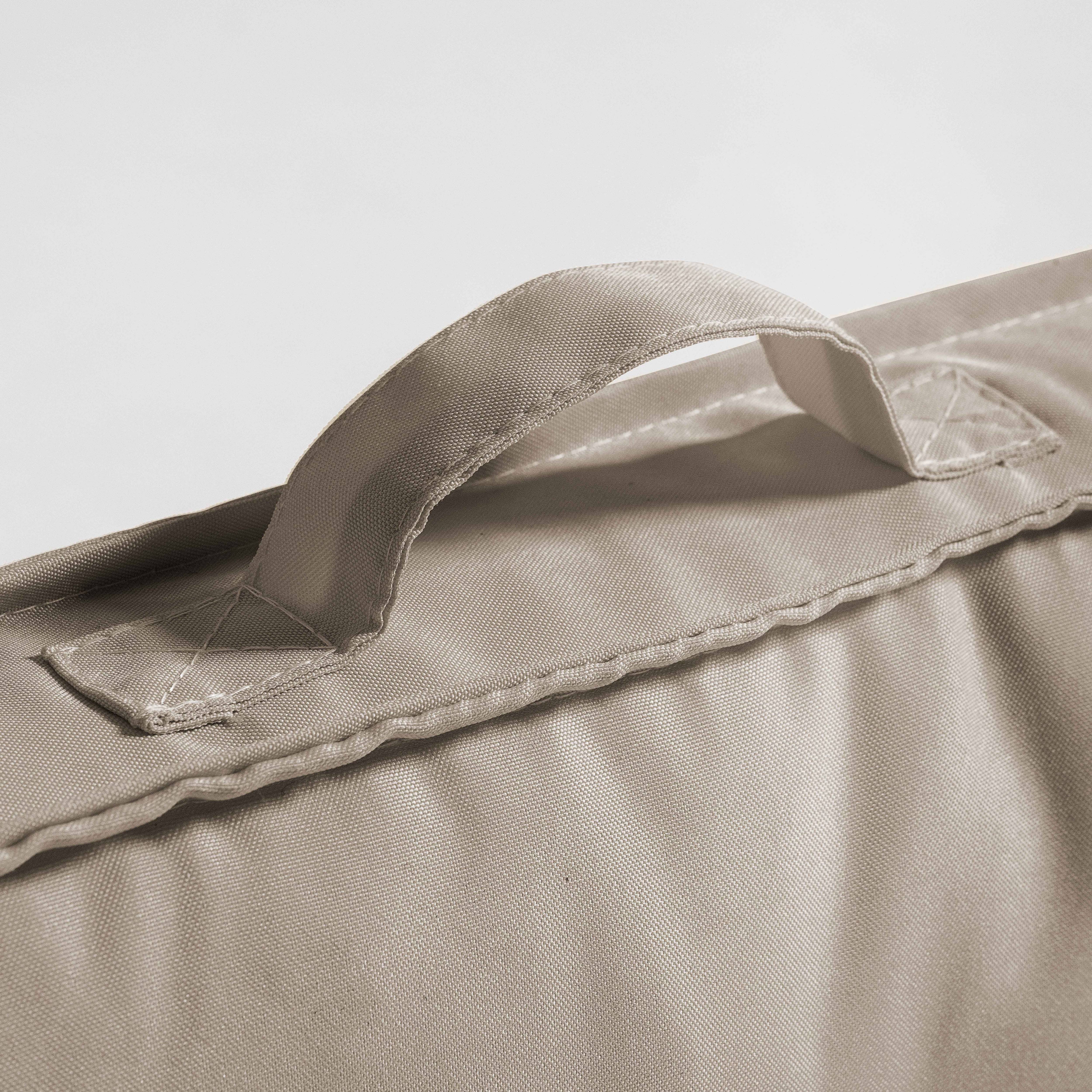 Oviala - Coussin d'extérieur matelassé taupe 60 x 40cm Cuzco - Oviala - Image 3