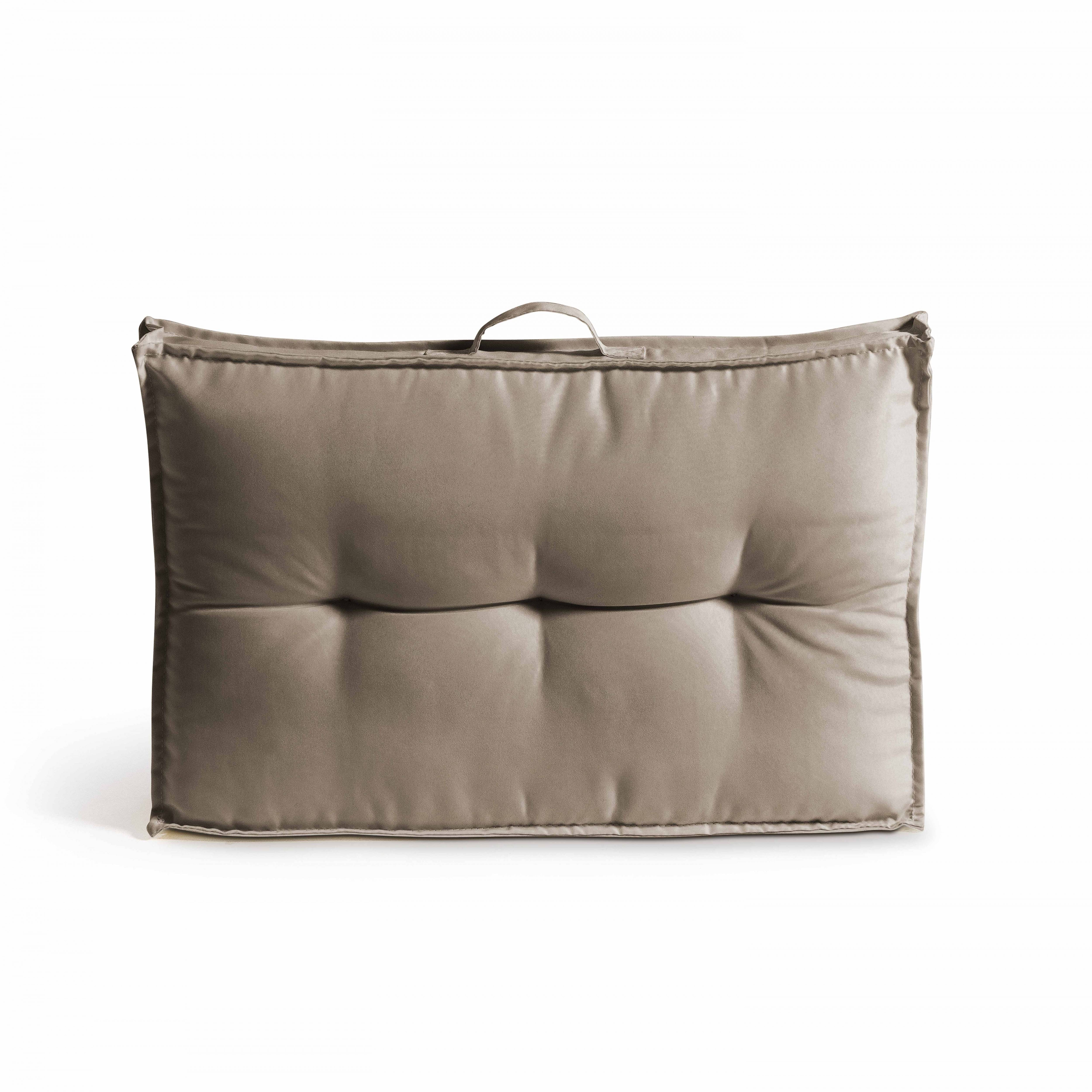 Oviala - Coussin d'extérieur matelassé taupe 60 x 40cm Cuzco - Oviala - Image 2