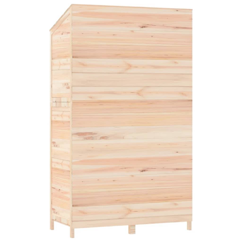 Abri de jardin 0.53m² - Cabane de jardin - Remise de jardin 102x52x174,5 cm Bois de sapin solide MP667 MAISON CHIC - Image 6