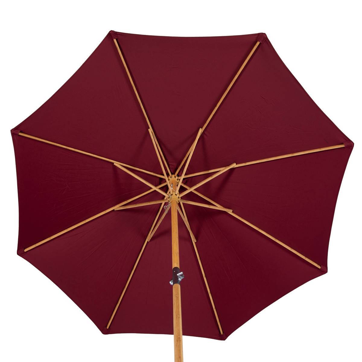 Hesperide - Parasol droit "Tinaei" bordeaux 3m en bambou Hespéride - Image 3