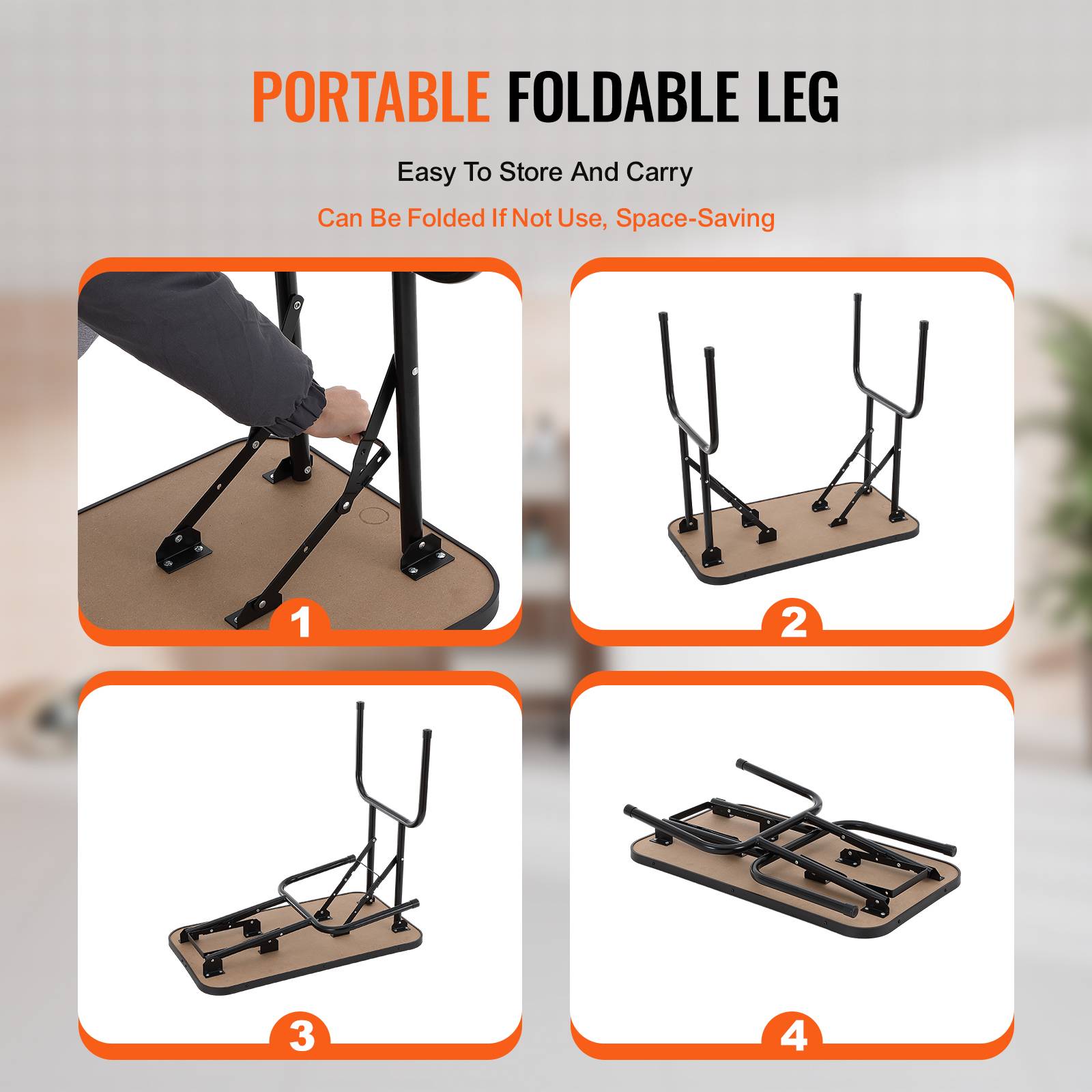 VEVOR Table toilettage chien pliable 807,7x459,7 mm, charge 99,8 kg, 1 potence. Pour petits/moyens chiens. - Image 5
