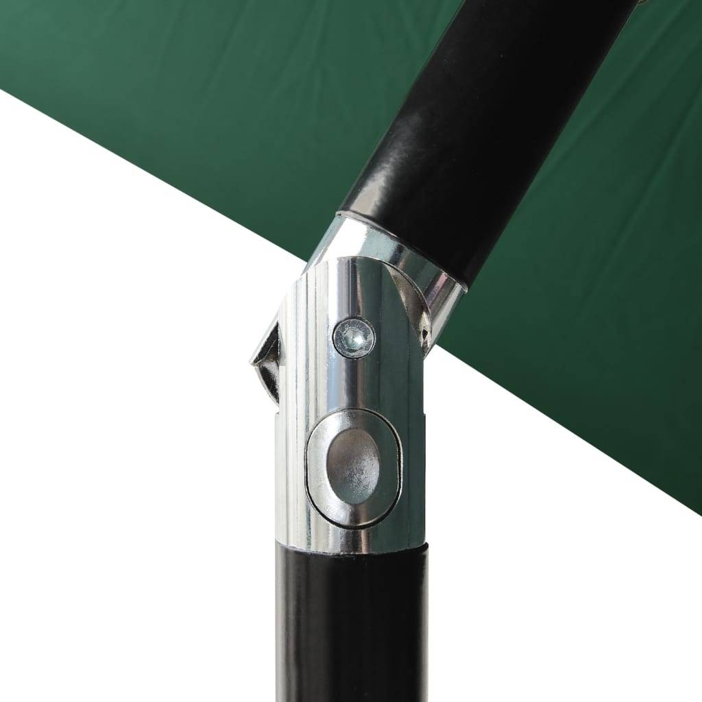 Helloshop26 - Parasol mobilier de jardin à 3 niveaux avec mât en aluminium 2 m vert - Image 6
