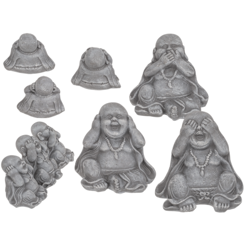 Lot de 3 statuettes BOUDDHA Chinois MAGNETICLAND - Image 1