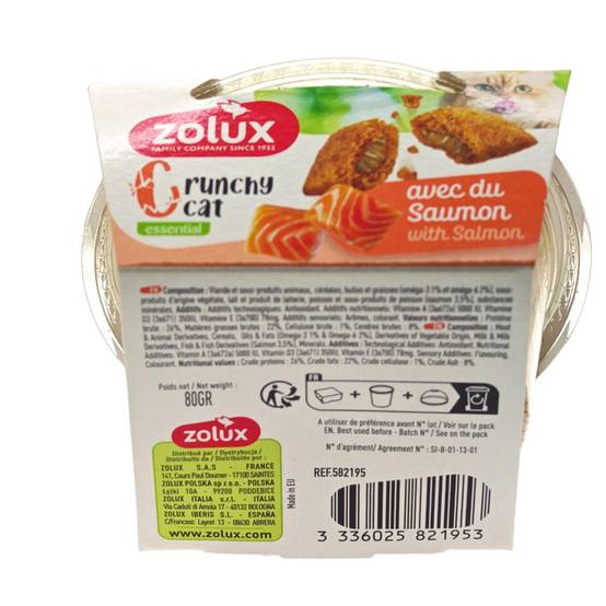 Zolux - Friandise Crunchy Cat Saumon 80 gr pour chat - Image 3