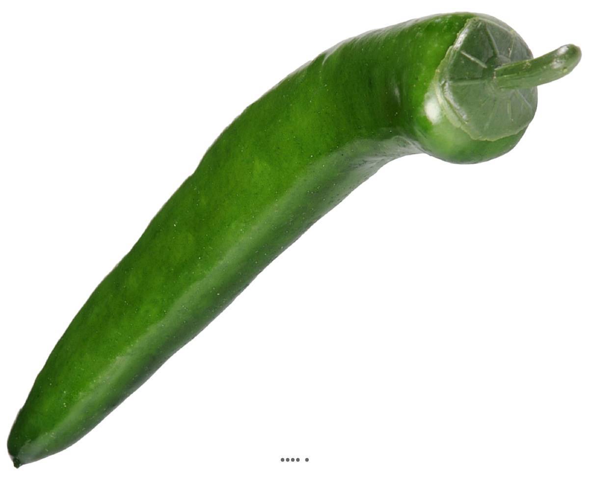 Piment artificiel Vert légume L 15 cm D 2 cm - Image 2