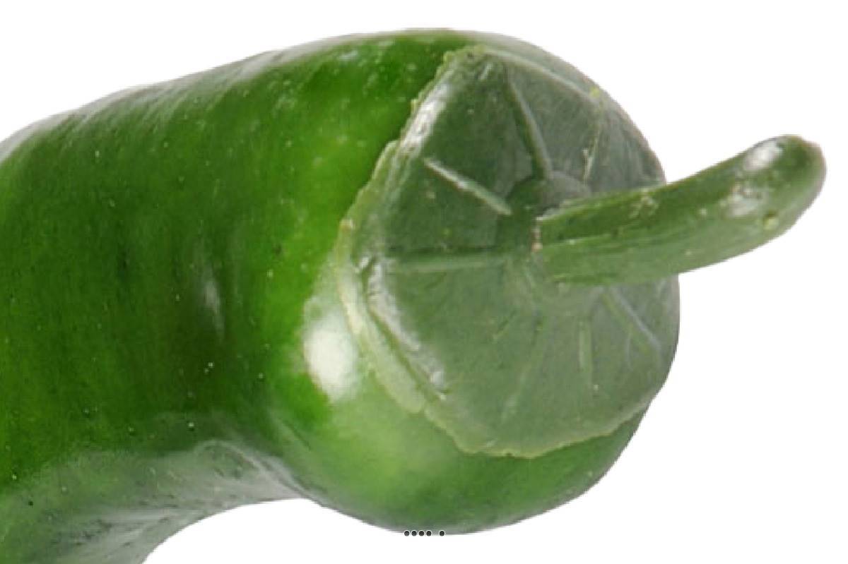 Piment artificiel Vert légume L 15 cm D 2 cm - Image 3