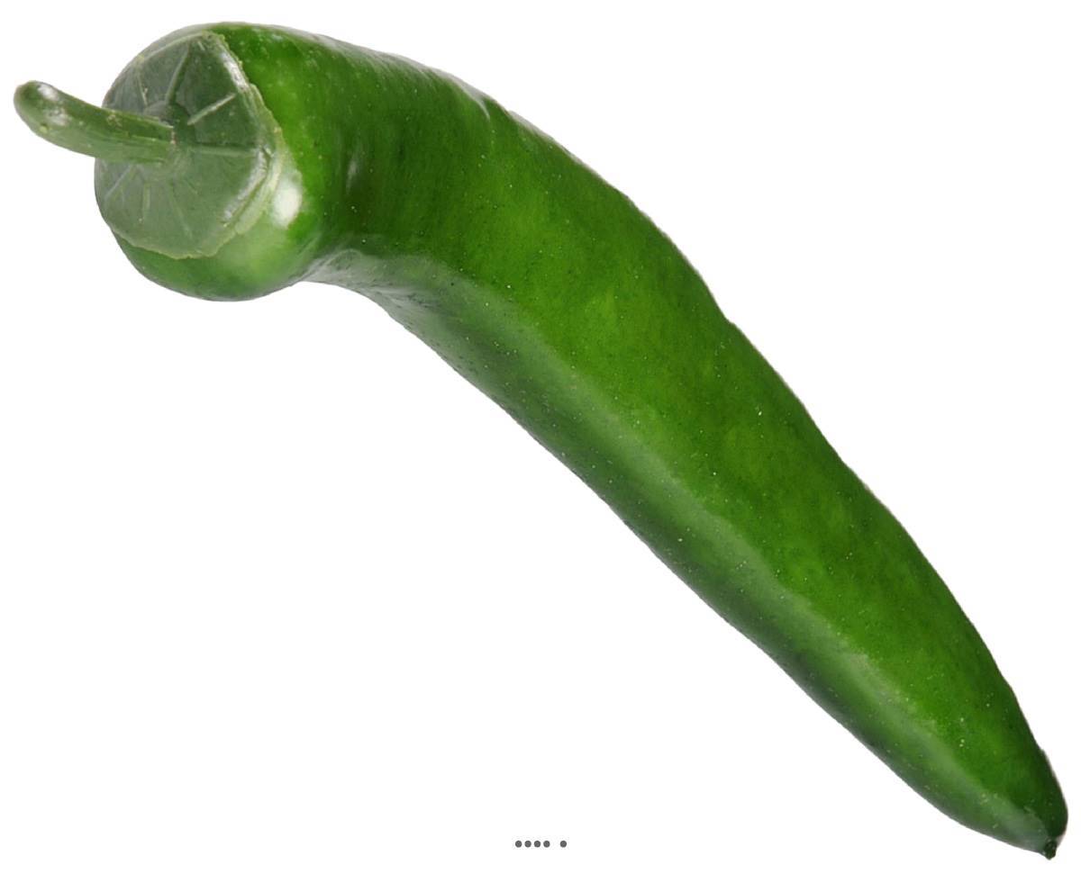 Piment artificiel Vert légume L 15 cm D 2 cm - Image 1