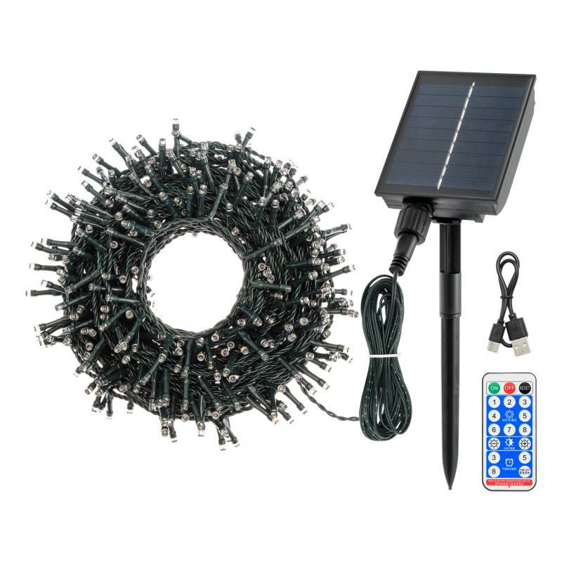Lotti - Guirlande lumineuse solaire 20M 400 LED blanc chaud câble vert SMART Connect  Lotti - Image 3