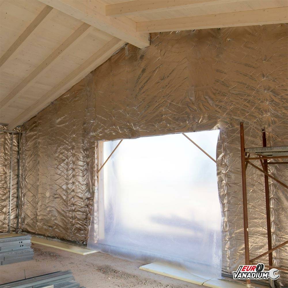 Isolant multicouche mince pour toiture et rénovation - Isolation thermique et phonique découpable 27 épaisseurs 10 m² Gris - Image 5