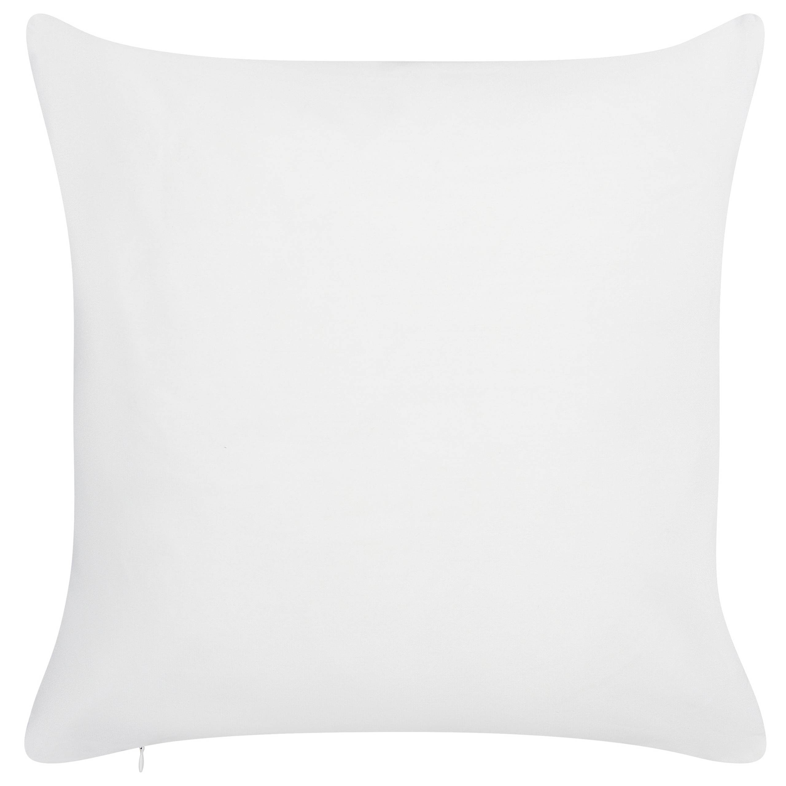 Beliani - 2 Coussins Décoratifs de Jardin Tissu Blanc à Motif de Feuilles 45 x 45 cm Très Confortable pour l'Extérieur ou Intérieur Housses Amovibles - Image 5