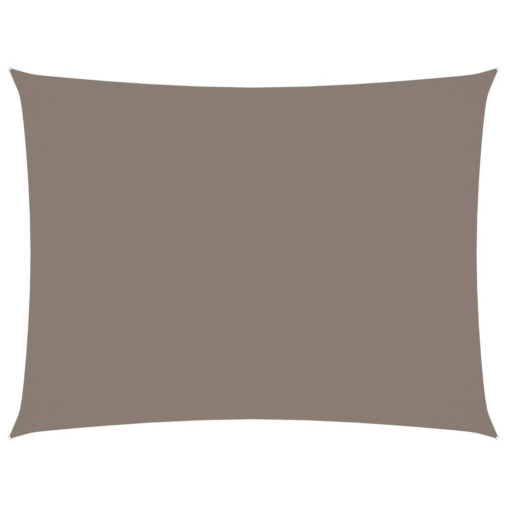 Helloshop26 - Voile toile d'ombrage parasol tissu oxford rectangulaire 6 x 7 m taupe - Image 2