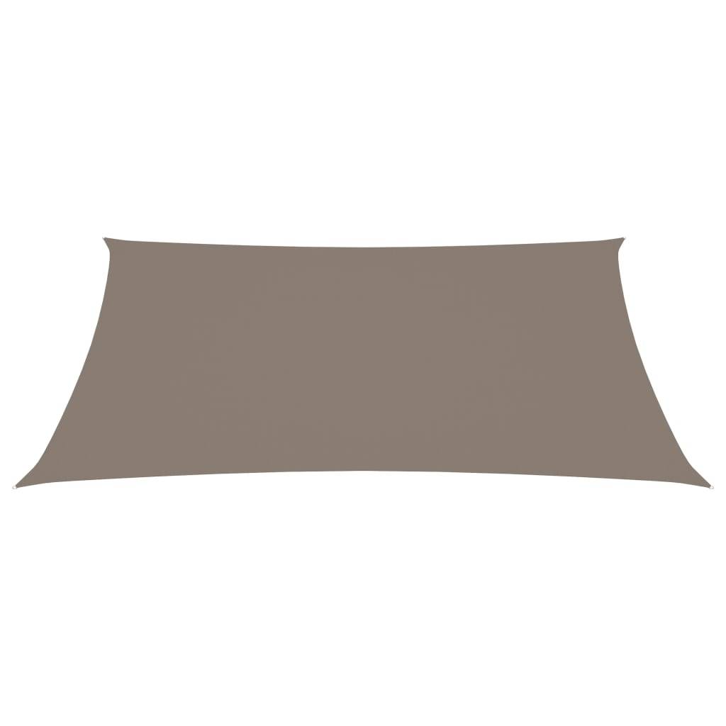 Helloshop26 - Voile toile d'ombrage parasol tissu oxford rectangulaire 6 x 7 m taupe - Image 1