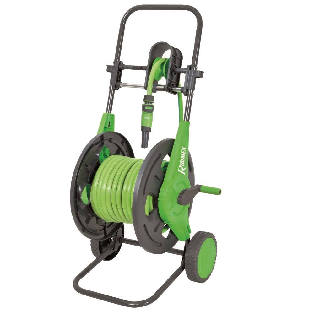 Ribimex - Dévidoir tuyau d'arrosage sur roue équipé 20 m 12,5mm