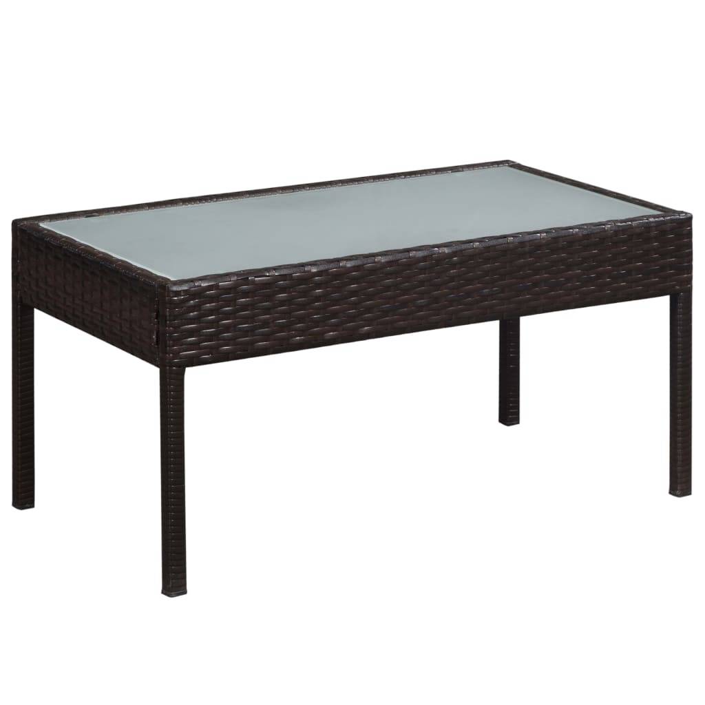 Vidaxl - Salon de jardin 5 pcs avec coussins Résine tressée Marron vidaXL 44184 - Image 6