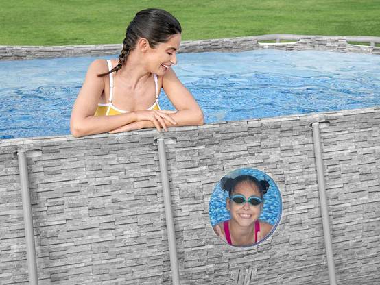 Bestway - Power Steel SwimVista ovale, 427x250x100cm, FAC, bâche, échelle - Image 5
