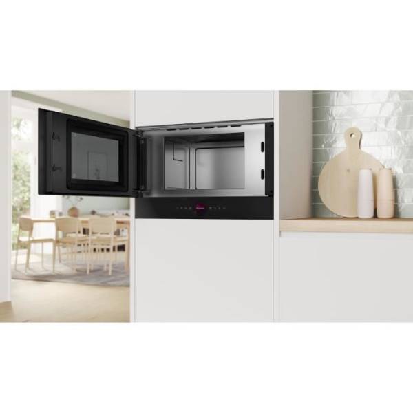 Bosch - Micro-ondes simple encastrable - BOSCH SER8 - BFL7221B1 - Noir - 21 L - 38,2 x 59,4 x 31,8 cm - Image 2