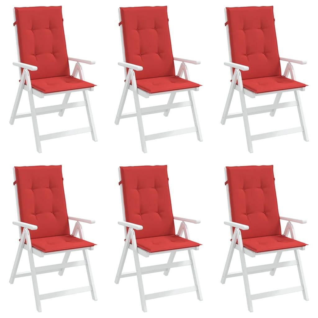 PANGIVO - Coussins de chaise de jardin dossier haut polyester rouge 120 x 50 x 3 cm, poids:2.8kg - PANGIVO - Image 4