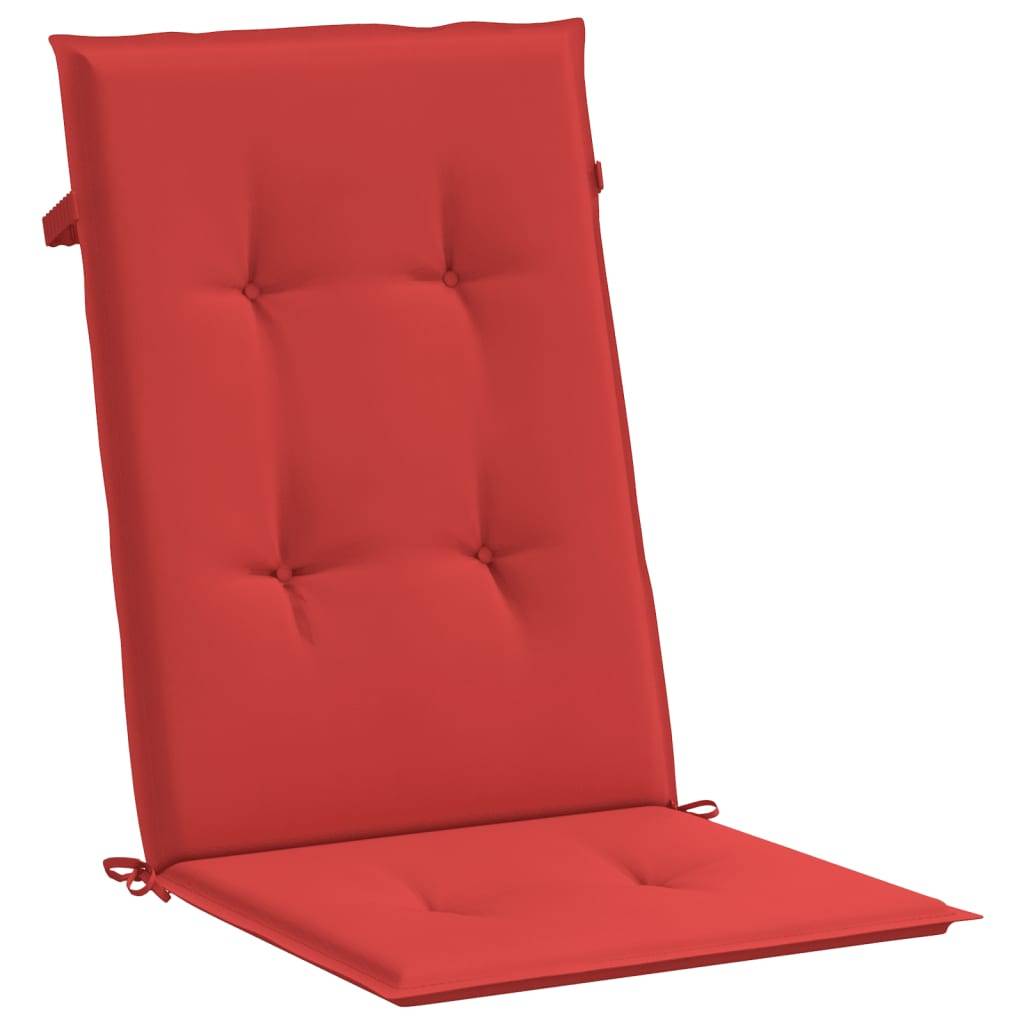 PANGIVO - Coussins de chaise de jardin dossier haut polyester rouge 120 x 50 x 3 cm, poids:2.8kg - PANGIVO - Image 5