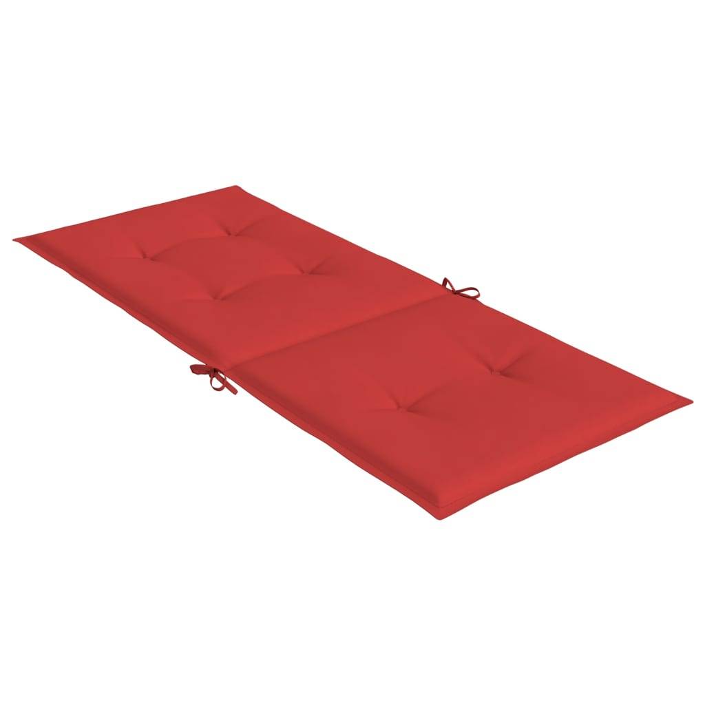 PANGIVO - Coussins de chaise de jardin dossier haut polyester rouge 120 x 50 x 3 cm, poids:2.8kg - PANGIVO - Image 6