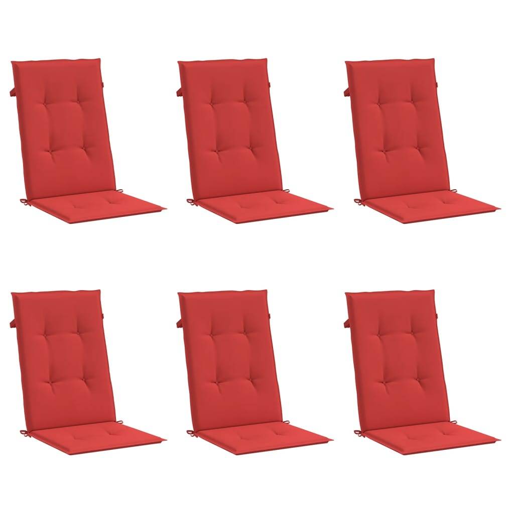 PANGIVO - Coussins de chaise de jardin dossier haut polyester rouge 120 x 50 x 3 cm, poids:2.8kg - PANGIVO - Image 3