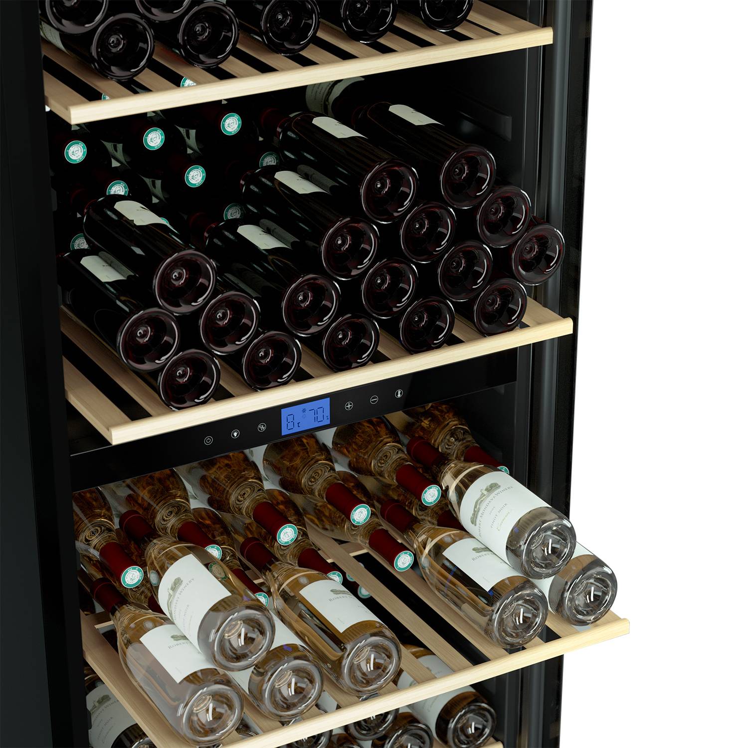 Cave à vin dual zone 149 bouteilles encastrable CAVCED149 - Les Petits Champs - Image 4