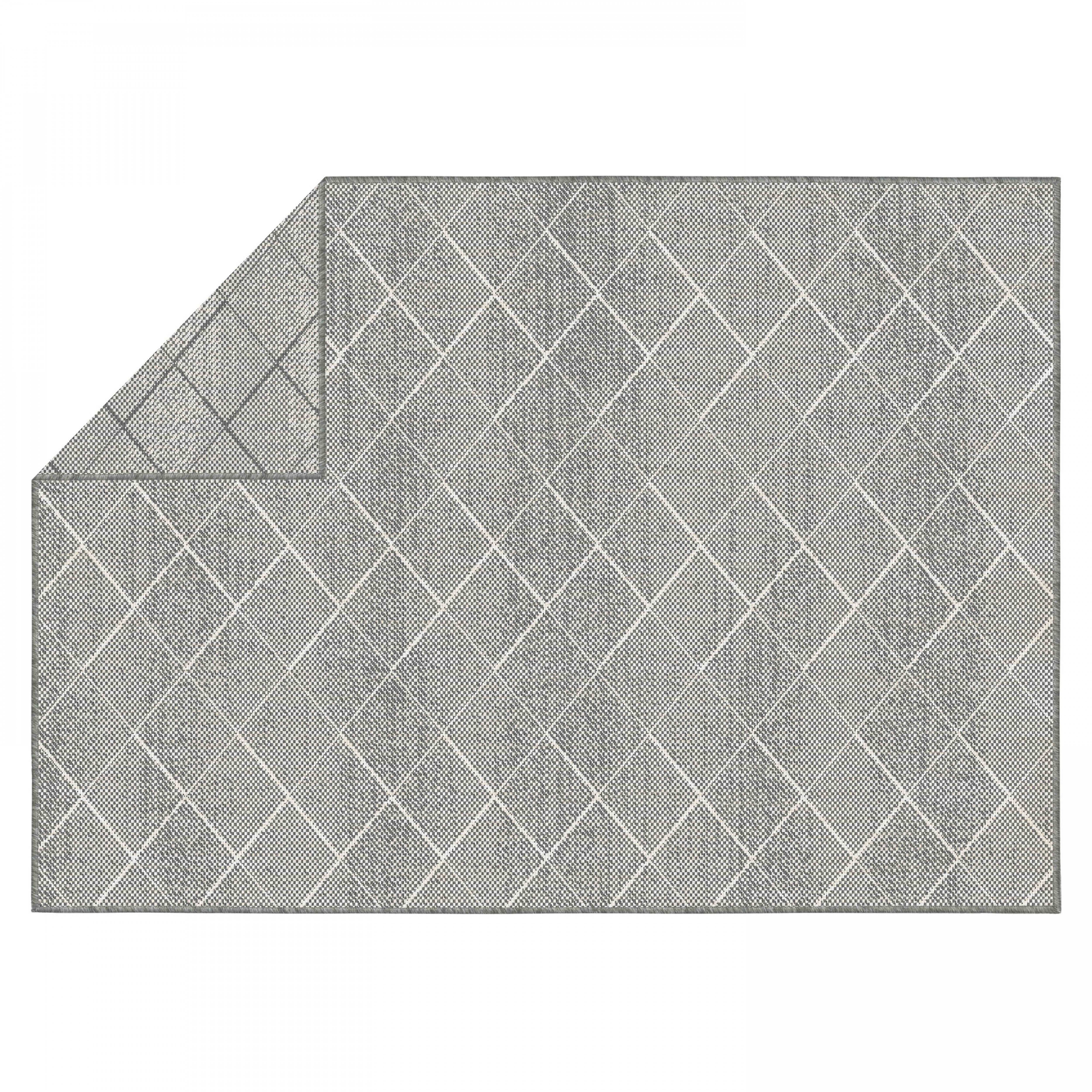 Oviala - Tapis d'extérieur en polypropylène 160 x 230 cm gris Dioma - Oviala - Image 4