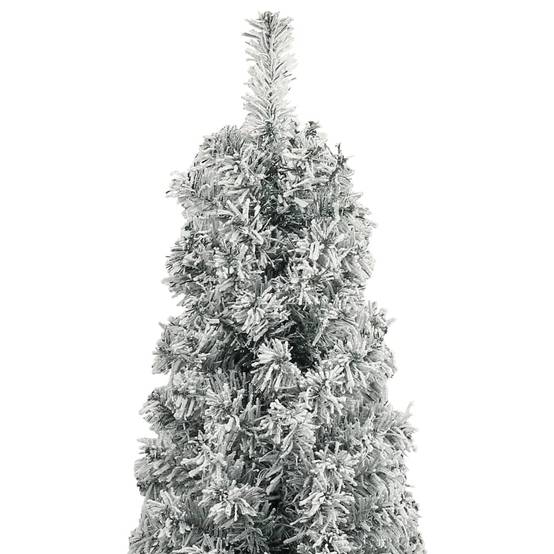 ComfortXL - Sapin de Noël artificiel enneigé mince 270 cm PVC gain de place – ComfortXL Outdoor Living - Image 3