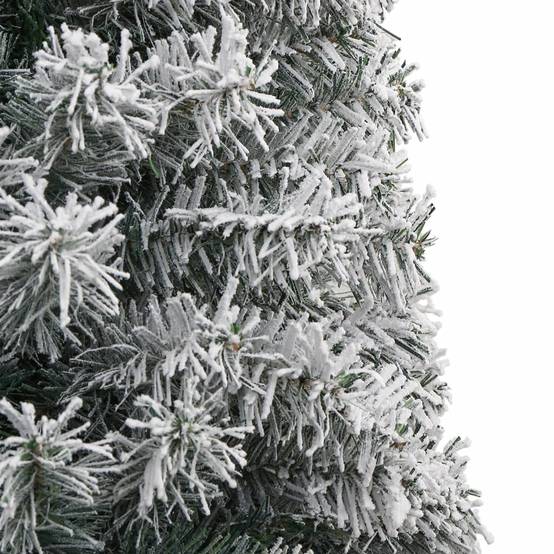 ComfortXL - Sapin de Noël artificiel enneigé mince 270 cm PVC gain de place – ComfortXL Outdoor Living - Image 4