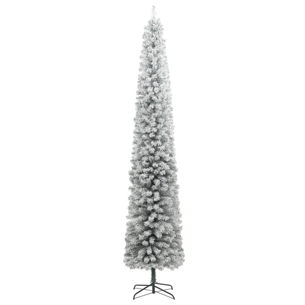 ComfortXL - Sapin de Noël artificiel enneigé mince 270 cm PVC gain de place – ComfortXL Outdoor Living - Image 2