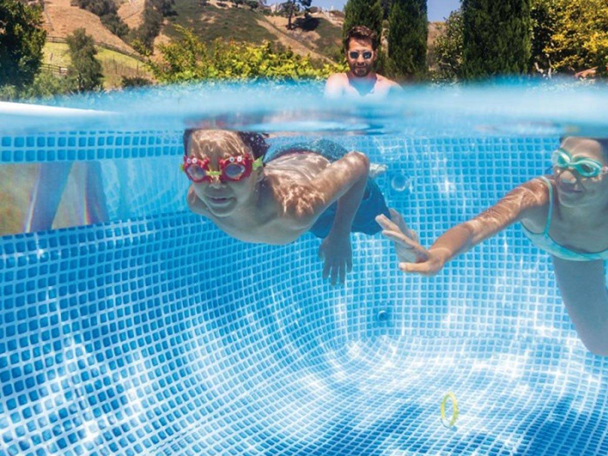 Piscine tubulaire Prism Frame Clearview rectangulaire 4,00 x 2,00 x 1,22 m - Intex - Image 7