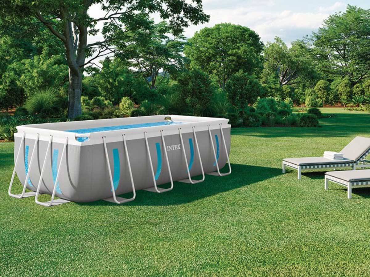 Piscine tubulaire Prism Frame Clearview rectangulaire 4,00 x 2,00 x 1,22 m - Intex - Image 3