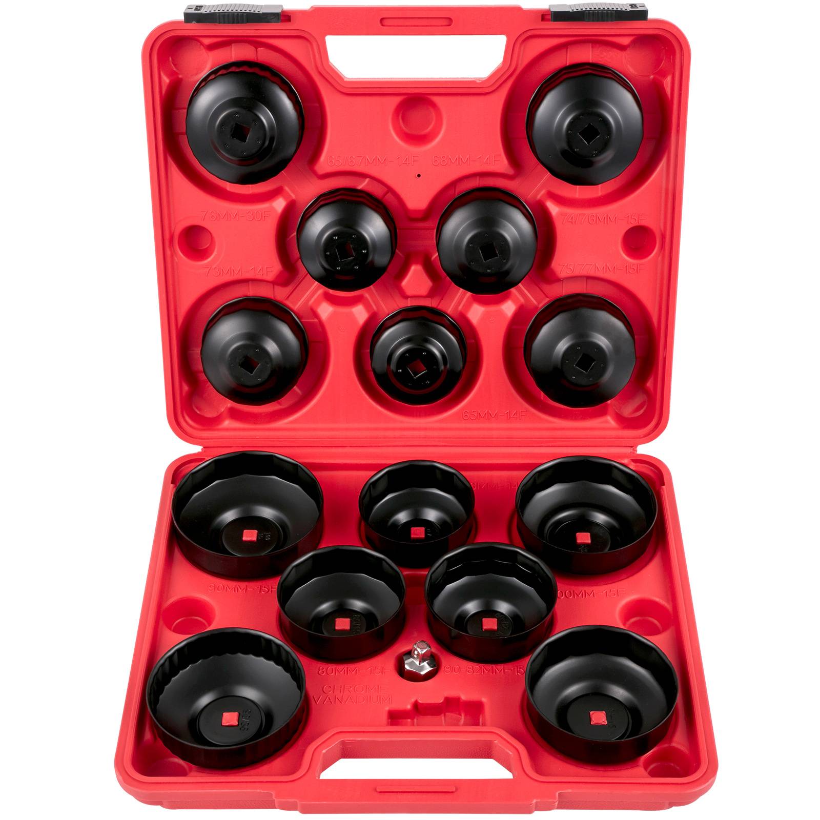 Vevor - VEVOR Jeu douilles filtre huile 14 pièces, 9,5 mm, cloches, mallette. - Image 1