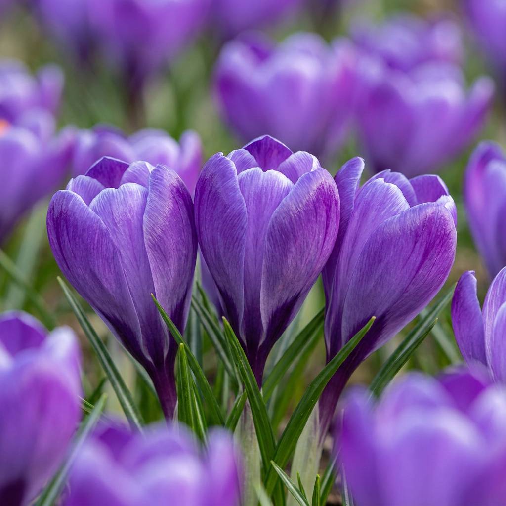 La Green Touch - Crocus bleu à grandes fleurs - 60 bulbes