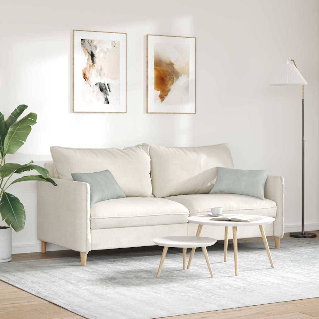 Lot de 2 Coussins de Canapé Velours Côtelé Doux Housse Amovible pour Salon Gris Clair 50x30 cm – ComfortXL Outdoor Living - Image 4