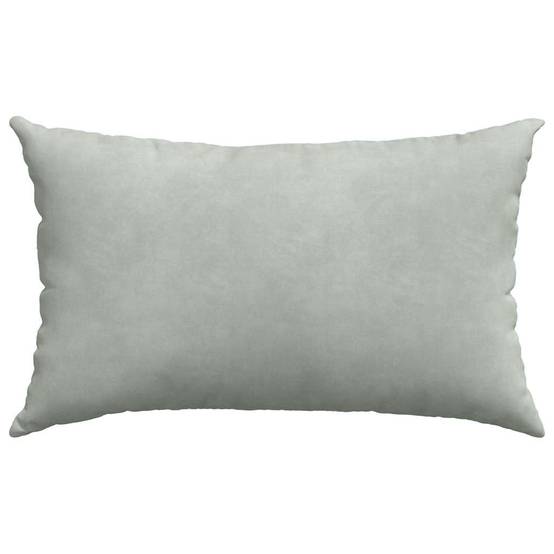 Lot de 2 Coussins de Canapé Velours Côtelé Doux Housse Amovible pour Salon Gris Clair 50x30 cm – ComfortXL Outdoor Living - Image 6