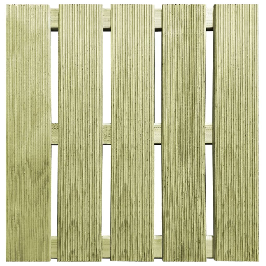 Vidaxl - Dalles de terrasse 18 pcs 50x50 cm Bois Vert - vidaXL - Image 1