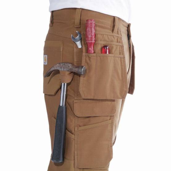 Pantalon Steel Multipocket 103337 CARHART Brown Taille 48 - 103337-211-W40L32 - Image 4