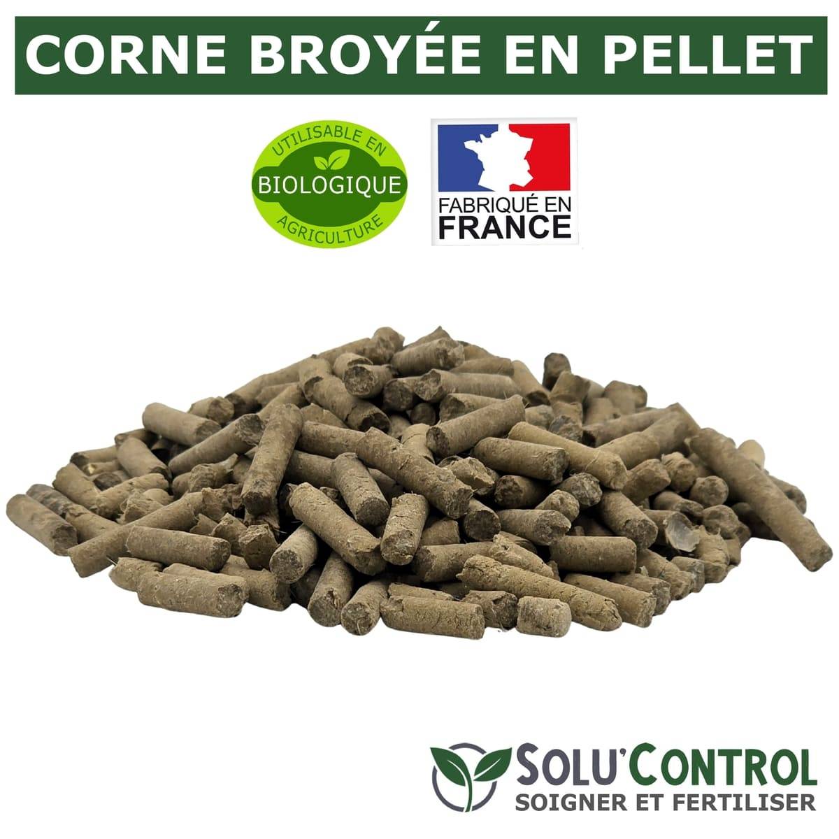 SOLU’CONTROL - 500 g de Corne Broyée en Pellet - Formulation haute qualité Organo-Minerale - Engrais Azoté 100% Naturel- UAB - Image 6