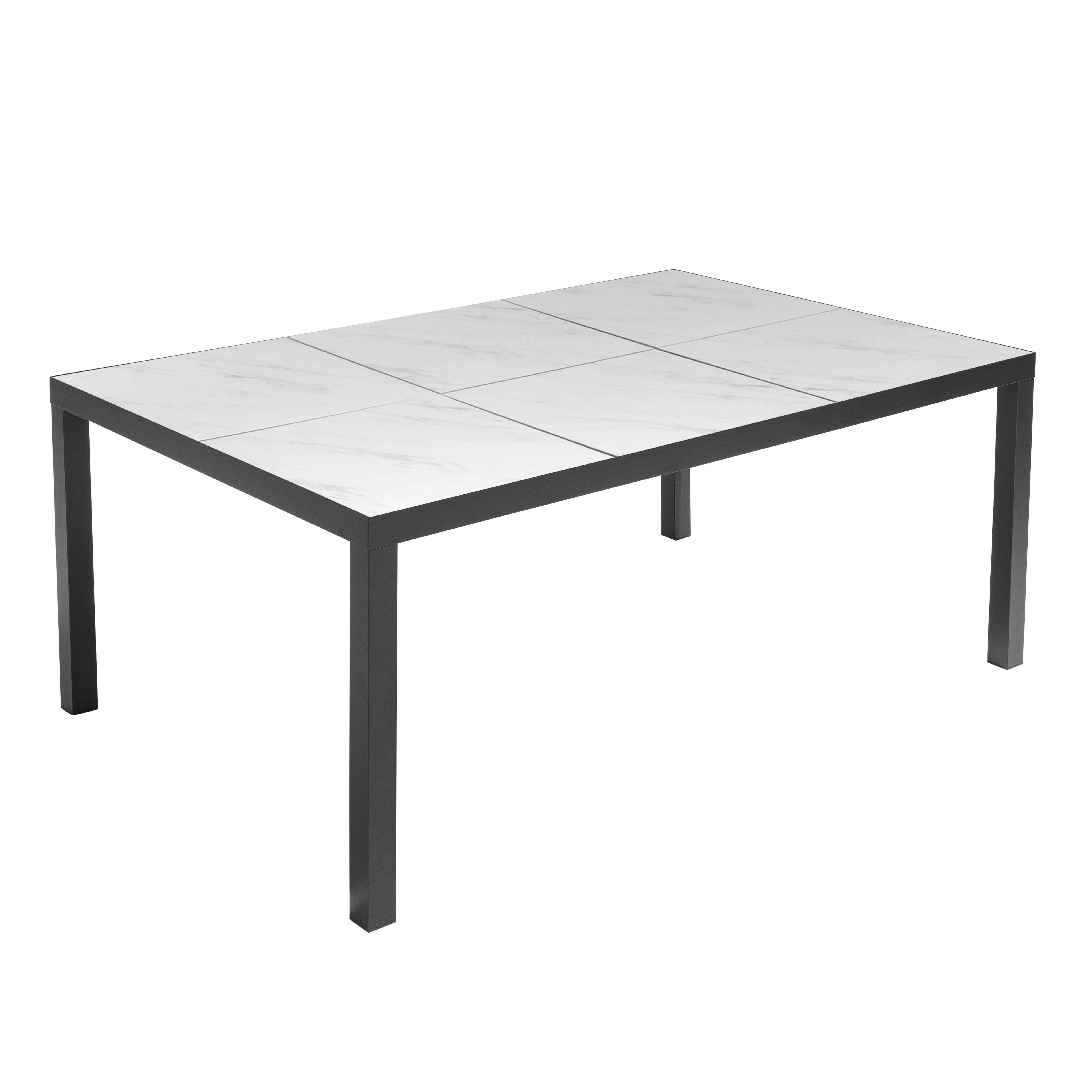 Oviala - Ensemble table de jardin en céramique effet marbre avec 10 chaises
- Oviala - Image 5