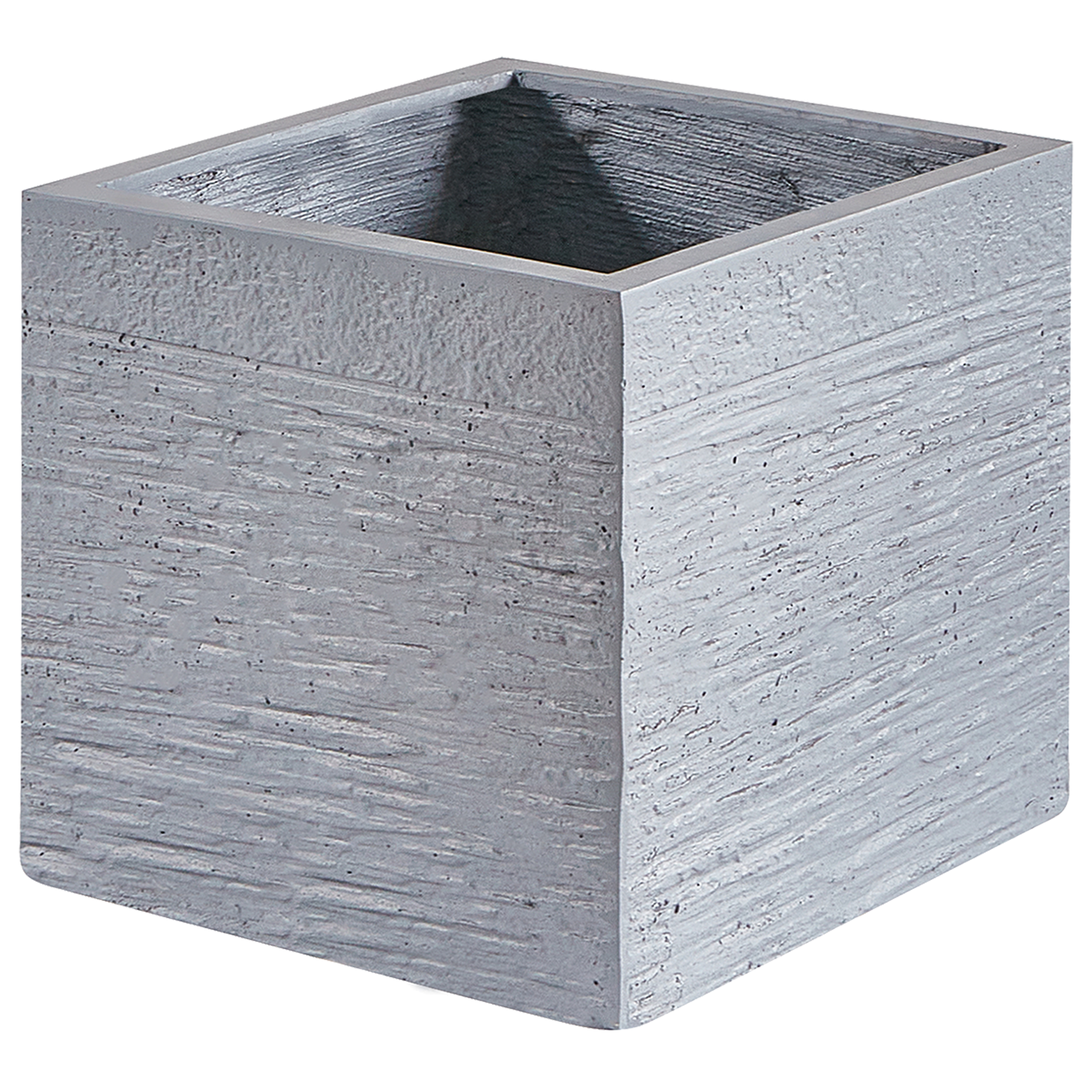 Cache-pot d'extérieur Oxyde de magnésium Gris clair PAROS - Beliani - Image 3