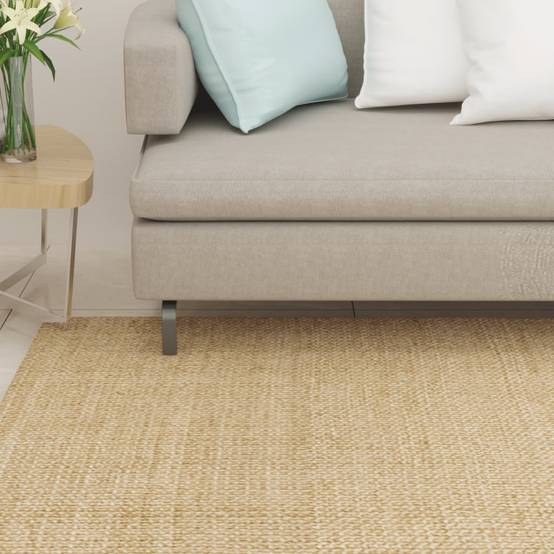 Tapis de Couloir en Sisal 100% Naturel Antidérapant pour Entrée Salon Brun 80x200 cm – ComfortXL Outdoor Living - Image 1