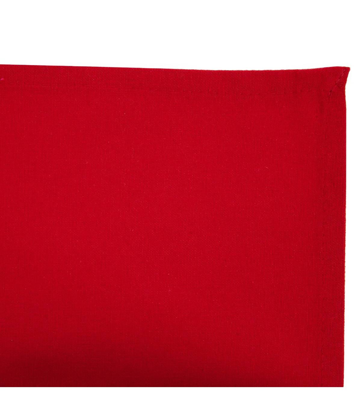 Lot de 4 Serviettes de table en Coton Rouge 40 x 40 cm - Image 2
