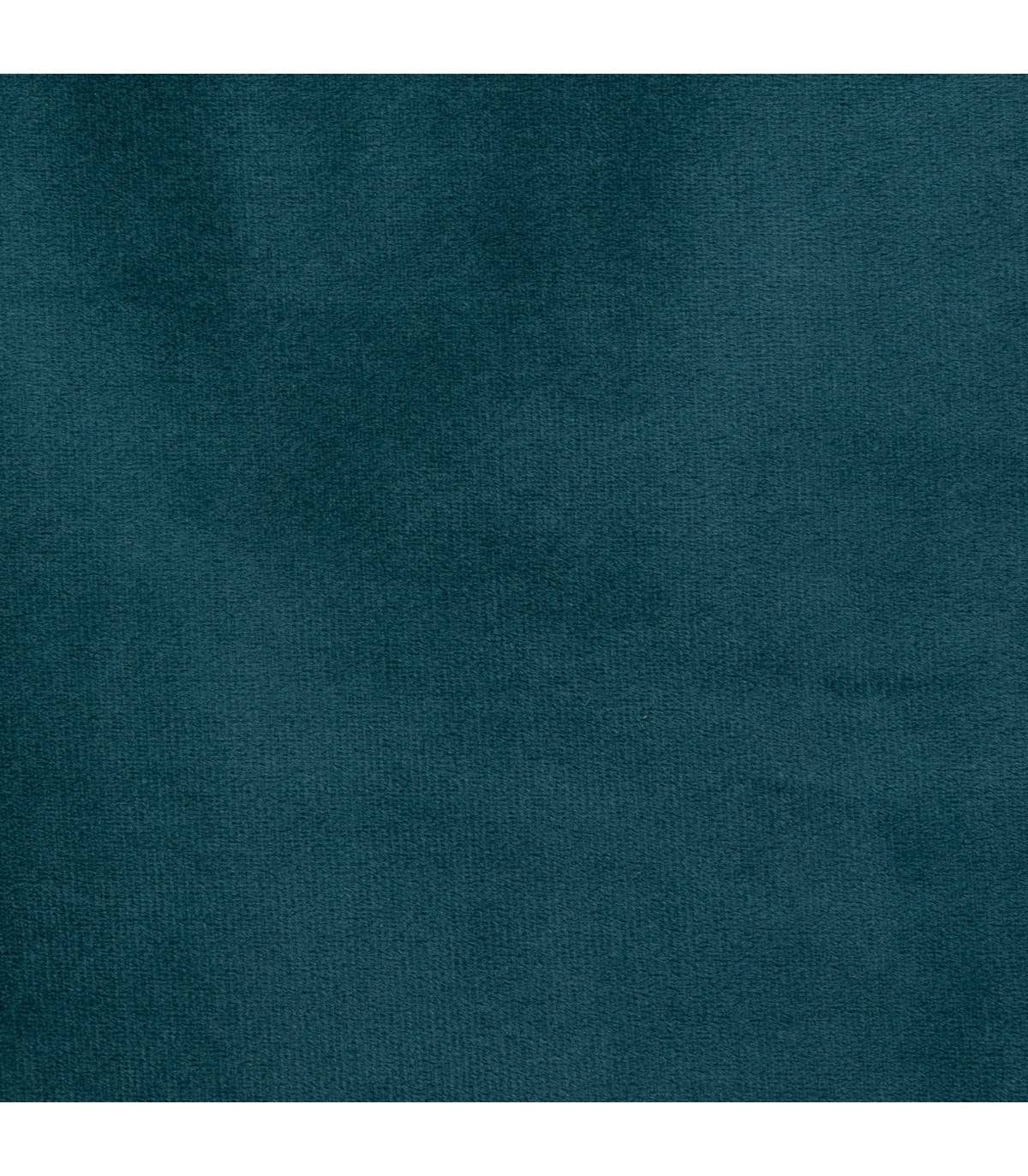 Pouf pliant et Coffre de rangement en velours Bleu avec motifs - Image 3