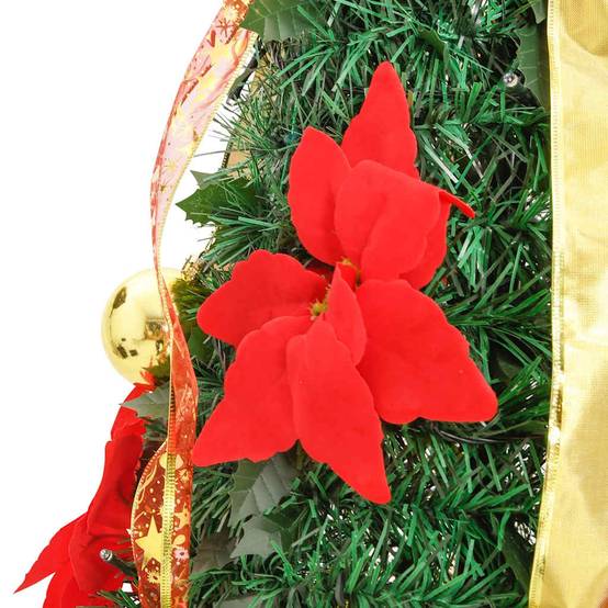 Sapin de Noël | Arbre de Noël artificiel escamotable 200 LED vert 210 cm Maison Chic - Image 6