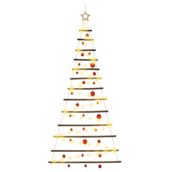 Vidaxl - Arbre de Noël suspendu avec boules 180 cm 100 LED Blanc chaud vidaXL 42050494 - Image 5