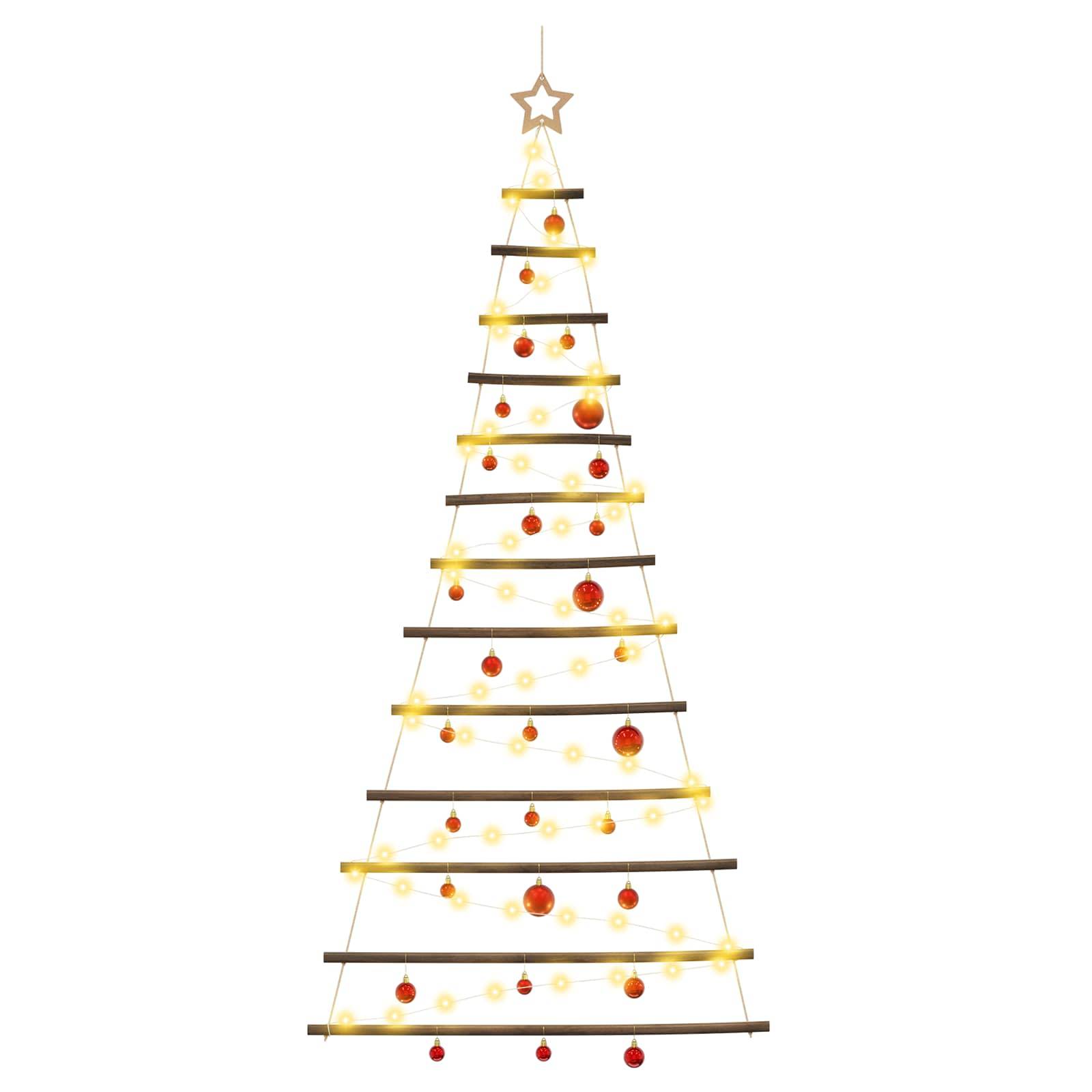 Vidaxl - Arbre de Noël suspendu avec boules 180 cm 100 LED Blanc chaud vidaXL 42050494 - Image 5