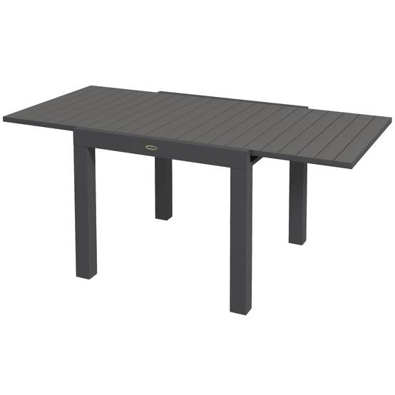 PANGIVO - Table extensible aluminium gris 162 x 80 x 75 cm - PANGIVO - Image 2
