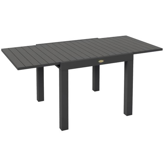 PANGIVO - Table extensible aluminium gris 162 x 80 x 75 cm - PANGIVO - Image 1